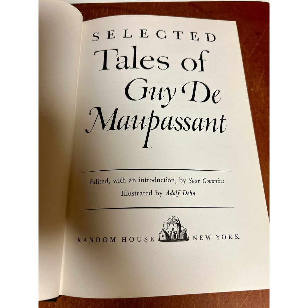 Selected Tales of Guy De Maupassant Random House 1945 Hardcover